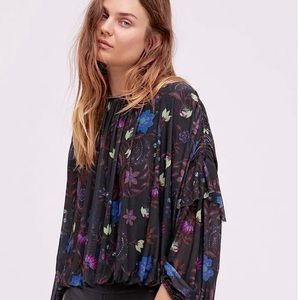 FREE PEOPLE wildflower honey blouse . XS